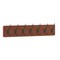 HBCY Creations Wall Mounted Storage Rack - Pine Wood Construction - 7 Hooks - Ideal for Entryway, Kitchen, Bathroom and More